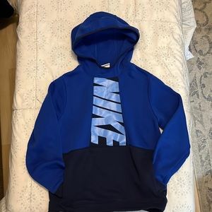 Nike youth Hoodie size M.  Comfy cotton in 3 shades of blue.